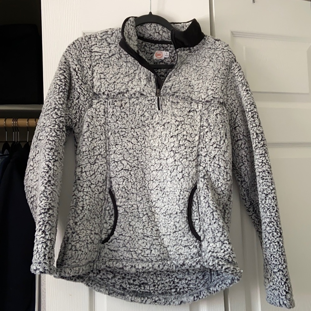 fuzzy jacket quarter zip